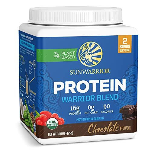 Bio pflanzliches Proteinpulver | veganes Bio-Proteinpulver Schokoladengeschmack mit BCAA-Aminosäuren & Hanf-Erbsen-Mischung | Nicht-GVO, sojafrei, milchfrei & glutenfrei (Schokolade, 17 Portionen)