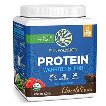 Bio pflanzliches Proteinpulver | veganes Bio-Proteinpulver Schokoladengeschmack mit BCAA-Aminosäuren & Hanf-Erbsen-Mischung | Nicht-GVO, sojafrei, milchfrei & glutenfrei (Schokolade, 17 Portionen)