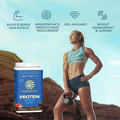 Bio pflanzliches Proteinpulver | Veganes Bio-Proteinpulver Vanillegeschmack mit BCAA-Aminosäuren & Hanfsamen-Erbsen-Mischung | Nicht-GMO, Soja-, Milch- und glutenfrei (Vanille, 17 Portionen)