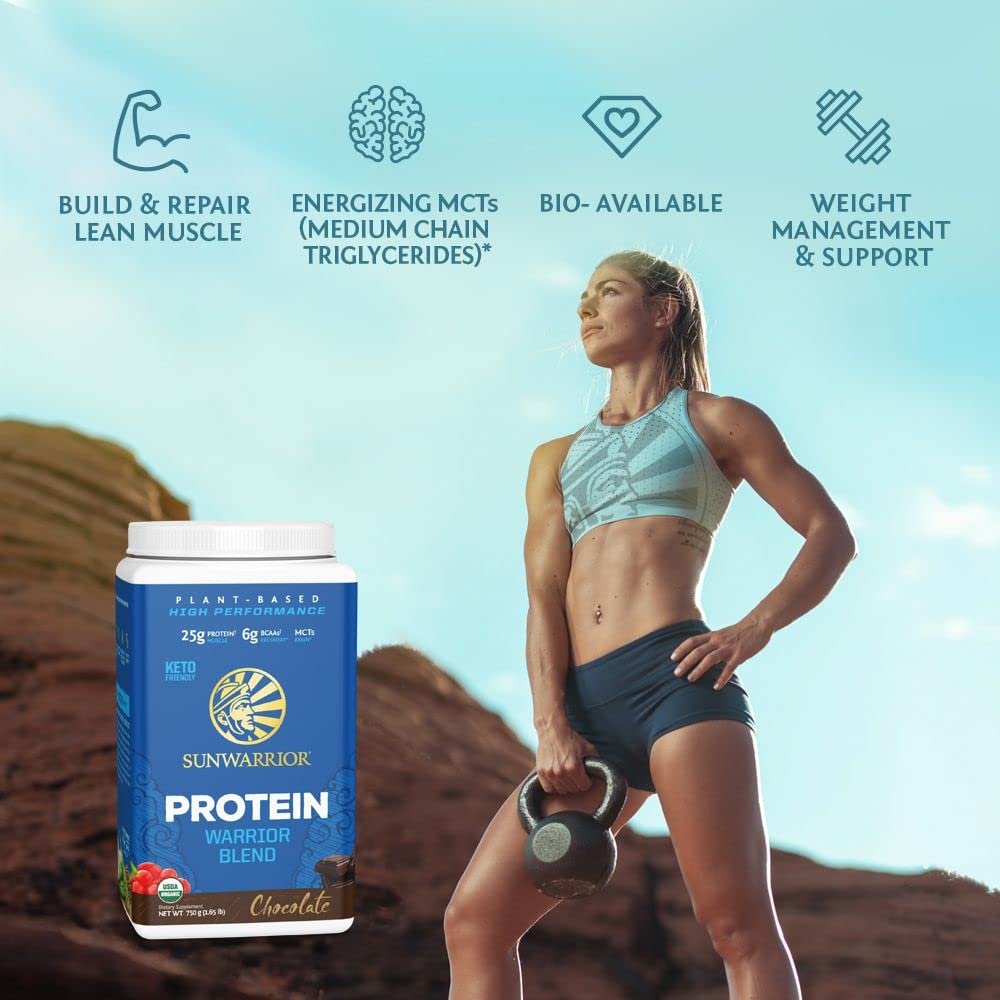Bio pflanzliches Proteinpulver | veganes Bio-Proteinpulver Schokoladengeschmack mit BCAA-Aminosäuren & Hanf-Erbsen-Mischung | Nicht-GVO, sojafrei, milchfrei & glutenfrei (Schokolade, 17 Portionen)
