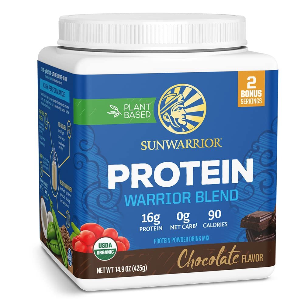 Bio pflanzliches Proteinpulver | veganes Bio-Proteinpulver Schokoladengeschmack mit BCAA-Aminosäuren & Hanf-Erbsen-Mischung | Nicht-GVO, sojafrei, milchfrei & glutenfrei (Schokolade, 17 Portionen)