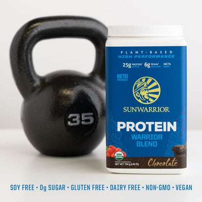 Bio pflanzliches Proteinpulver | veganes Bio-Proteinpulver Schokoladengeschmack mit BCAA-Aminosäuren & Hanf-Erbsen-Mischung | Nicht-GVO, sojafrei, milchfrei & glutenfrei (Schokolade, 17 Portionen)