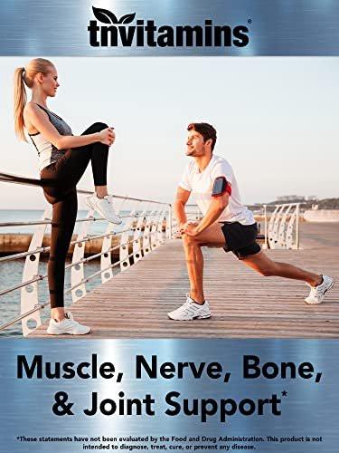 tnvitamins Magnesium Glycinat 300mg, 90 Kapseln | Hochabsorbierendes cheliertes Magnesium für Schlaf, Ruhe und Muskelunterstützung* | Non-GMO, Sanft, Nicht abführend | TNVitamins
