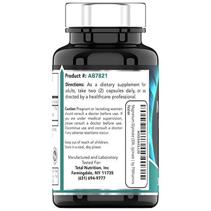 Magnesiumglycinat 500 mg pro Kapsel – 120 Kapseln | 4 Monate Vorrat! | Reines cheliertes Magnesium für Schlaf, Ruhe, Nerven, Gelenke & Knochen | Nicht-GMO