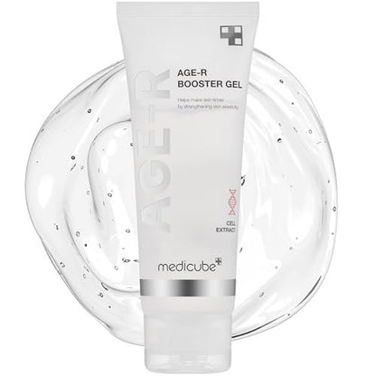 Medicube Age-R Booster Gel Serum für Hautpflegegeräte - Feuchtigkeitsspendendes und nährendes Gesichtsserum mit Pflanzenstammzellenextrakt, Hyaluronsäure, Kollagen - Hypoallergene koreanische Hautpflege