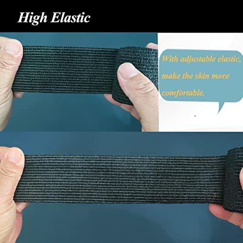 CIYAGPOOU Selbstklebende Bandage, 2 Zoll Rosa, Atmungsaktive Elastische Cohesive Bandagen, Sporttape Bulk für Erste Hilfe, Handgelenksverstauchungen