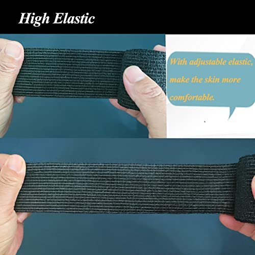 CIYAGPOOU Selbstklebender Verband, 2 Zoll 15er-Pack, elastische, flexible, kohäsive Bandagen, Sporttape, atmungsaktiv, 5 Yards, griffig, selbsthaftend