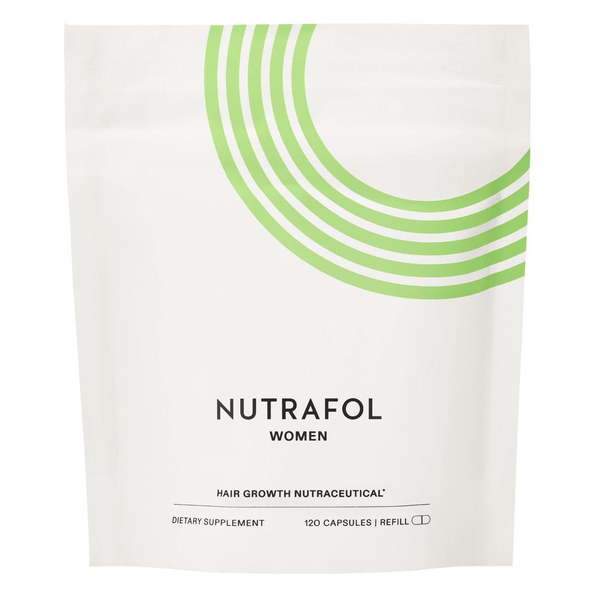Nutrafol Frauen Haarnahrungsergänzung, für Frauen von 18-44 Jahren, klinisch geprüftes Haarergänzungsmittel für sichtbar dickeres und stärkeres Haar, von Dermatologen empfohlen - 1 Monatsvorrat, 1 Nachfüllbeutel