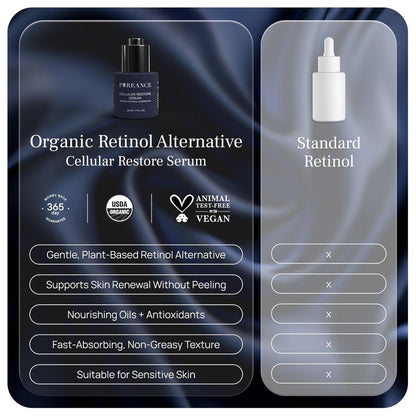 PUREANCE Bio-Bakuchiol Plumping Serum – Organisches Bakuchiol Serum für Gesicht, Falten & Kollagen – Zellregeneration mit Jojobaöl, Sanddorn, Camu Camu, Babchi, Ahornblatt-Extrakten & mehr – 30 ml
