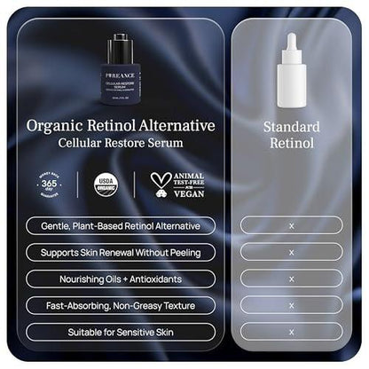 PUREANCE Bio-Bakuchiol Plumping Serum – Organisches Bakuchiol Serum für Gesicht, Falten & Kollagen – Zellregeneration mit Jojobaöl, Sanddorn, Camu Camu, Babchi, Ahornblatt-Extrakten & mehr – 30 ml