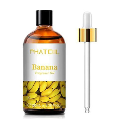 PHATOIL Bananenduftöl 100ml – Aromatherapie Öl für Diffuser, DIY Kerzen & Seifen