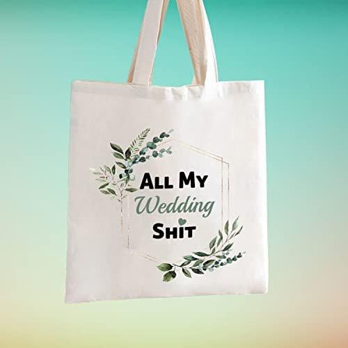TSOTMO Brautgeschenk-Tasche: Notfall-Kit-Tragetasche für den Hochzeitstag mit Blumenmuster