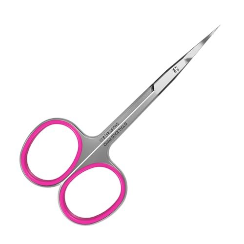 Staleks Professional Nagelhautschere – Maniküreschere, Edelstahl, extra feine gebogene Klingen – Smart 41 Type 3 SS-41/3