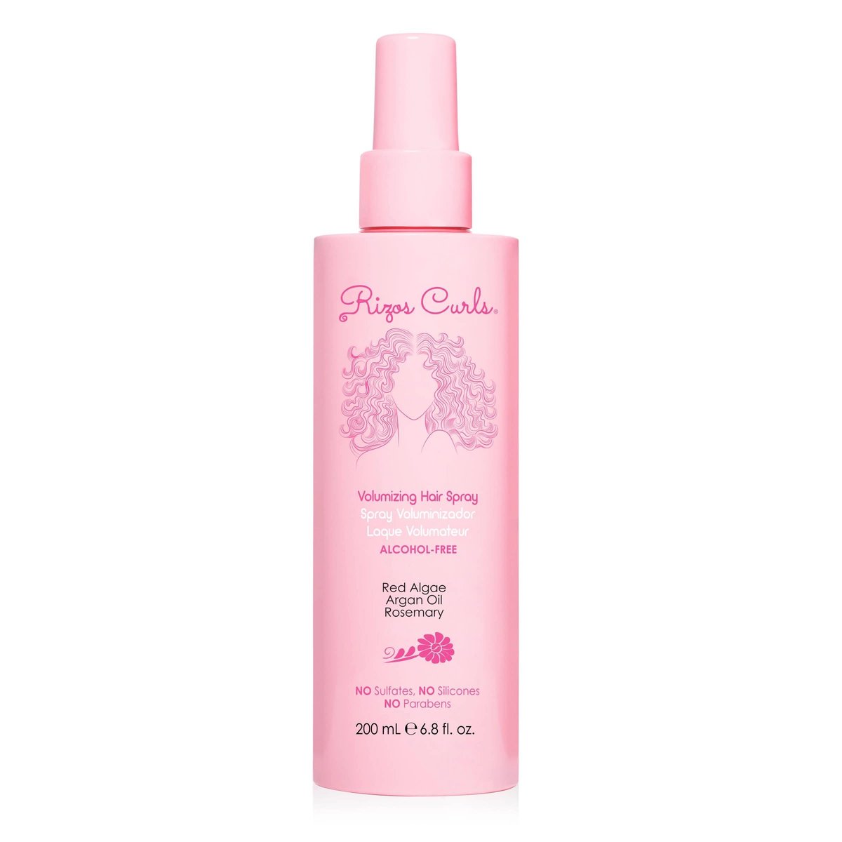 Rizos Curls Alkoholfreies Locken-Haarspray – Flexibler Halt, Volumen & Frizz-Kontrolle – Verleiht Glanz & Sprungkraft für alle Haartypen Wavy, Curly, Coily 1a–4c – Sulfat-, Paraben- & Alkoholfrei