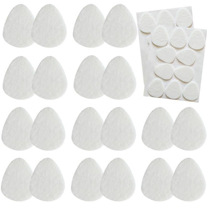 20er-Pack Metatarsal-Pads für Damen und Herren, Filz-Ballenpolster, selbstklebende Fußpolster für Vorfuß und Sohle, Unterstützung bei Metatarsalgie und Morton-Neurom, Weiß
