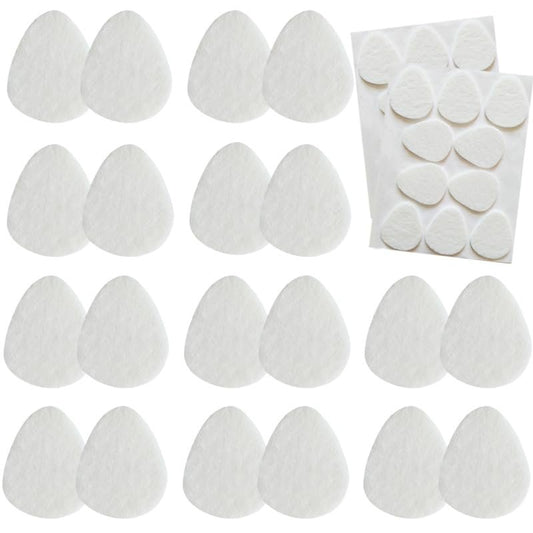 20er-Pack Metatarsal-Pads für Damen und Herren, Filz-Ballenpolster, selbstklebende Fußpolster für Vorfuß und Sohle, Unterstützung bei Metatarsalgie und Morton-Neurom, Weiß