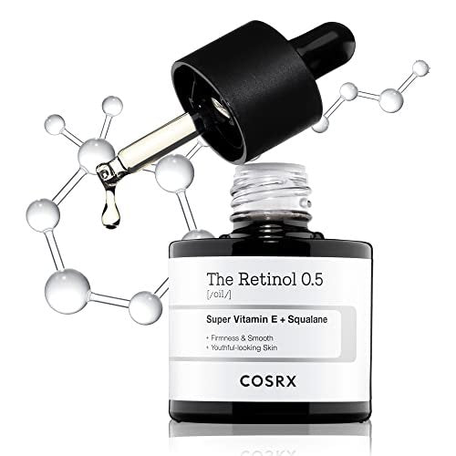 COSRX Retinol 0.5 Öl – Anti-Aging Serum mit 0,5 % Retinoid für das Gesicht – Reduziert Falten und feine Linien – Sanfte Hautpflege für Tag und Nacht – Koreanische Hautpflege