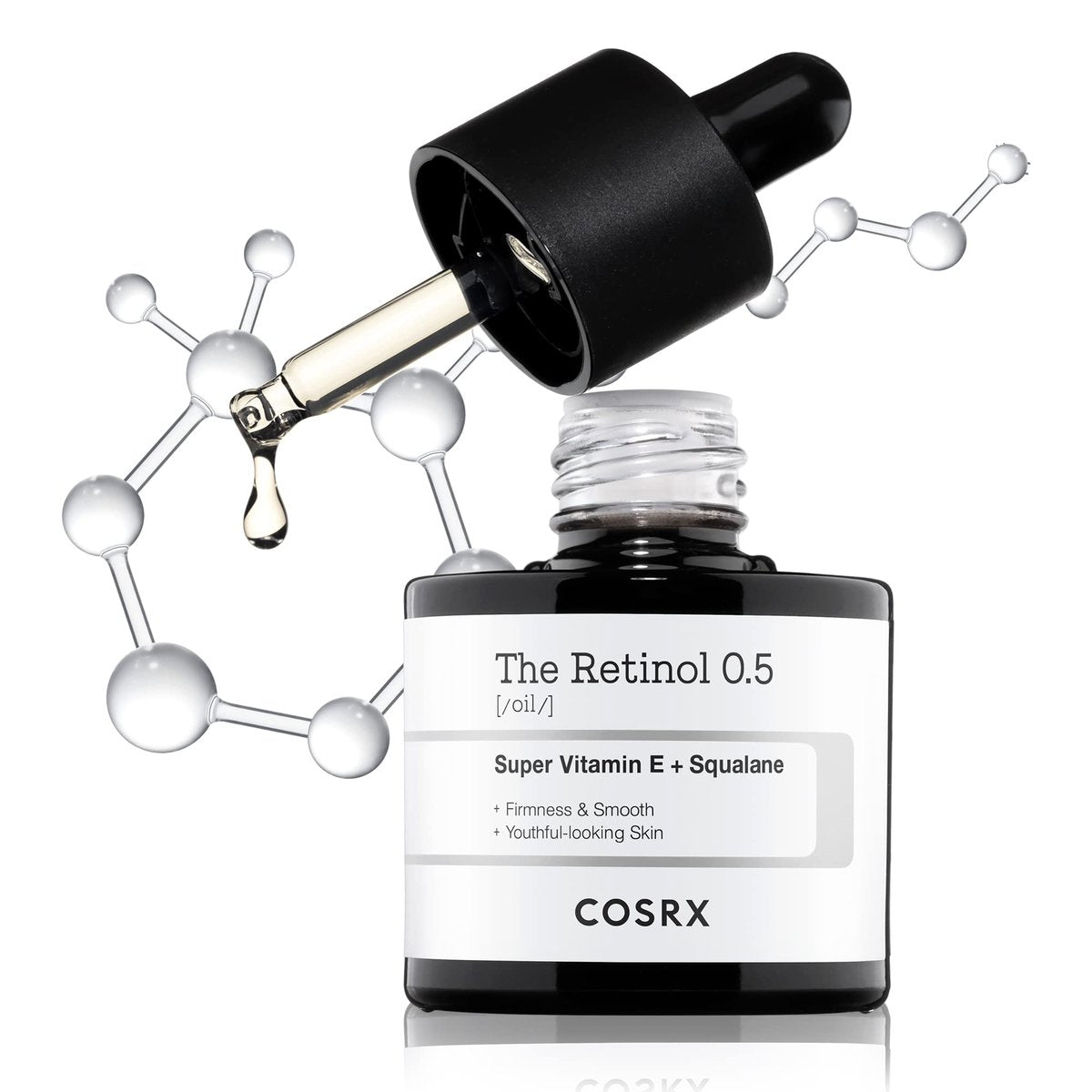 COSRX Retinol 0.5 Öl – Anti-Aging Serum mit 0,5 % Retinoid für das Gesicht – Reduziert Falten und feine Linien – Sanfte Hautpflege für Tag und Nacht – Koreanische Hautpflege