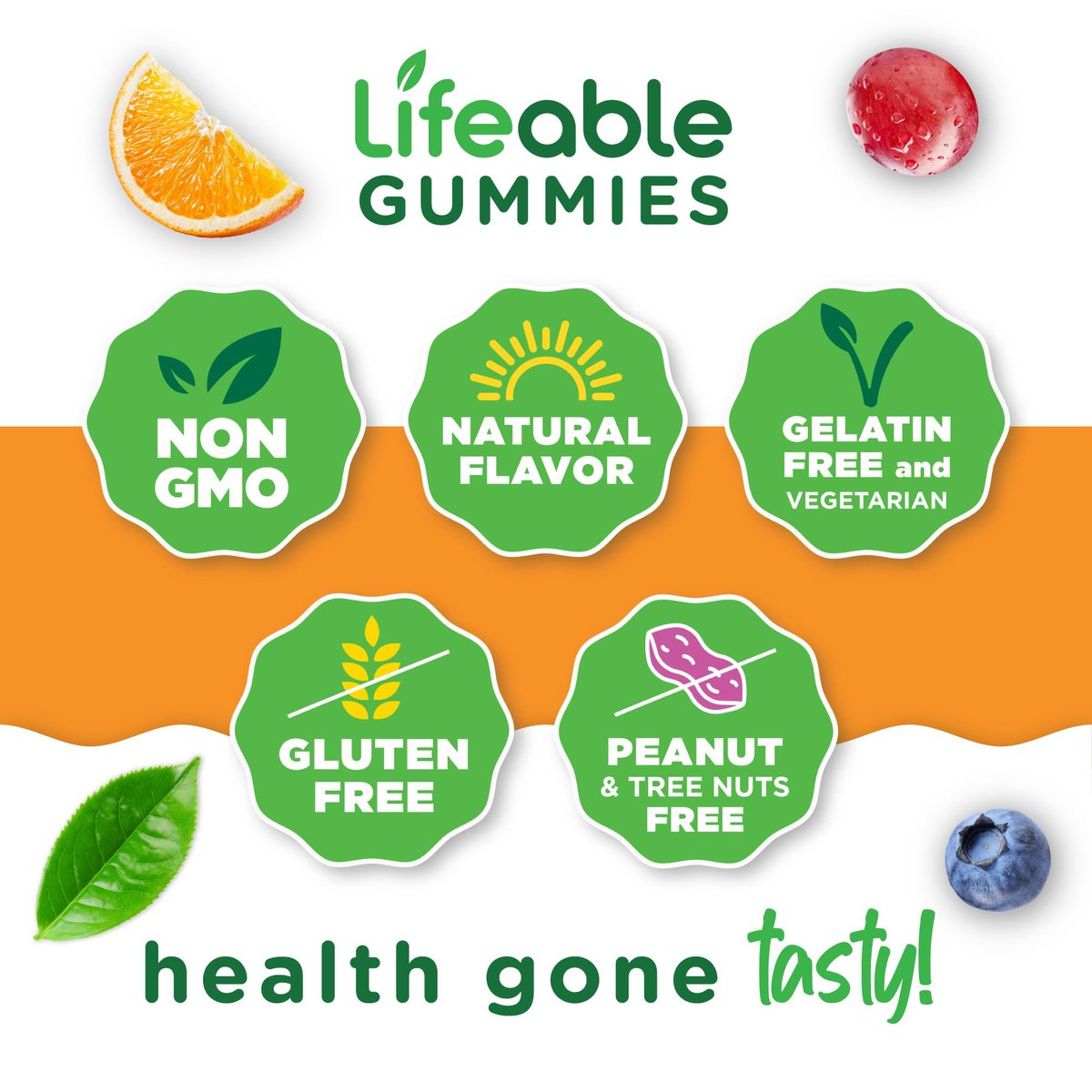 Lifeable Vitamin B6 Gummis | 100 mg | Leckerer B6-Vitamin-Komplex | Vegane B6 Vitamine zur Nervenunterstützung | Für Erwachsene, Männer und Frauen | 60 Gummis