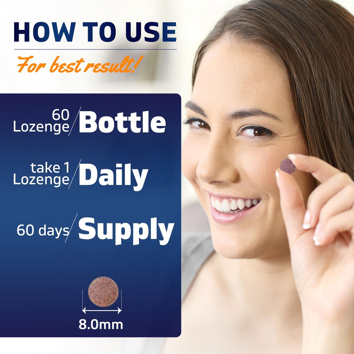 Vitamatic Methyl B12 (Methylcobalamin) 10.000 mcg – 60 Lutschtabletten – Hochwertige Vitamin B12 Quelle für Energie & Nervengesundheit
