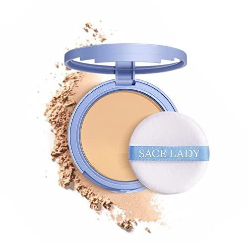 SACE LADY 2-teiliges Make-up-Set: Mattes Foundation & ölkontrollierendes Puder – wasserfestes, langanhaltendes Kosmetik-Set für makellosen Teint