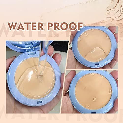SACE LADY 2-teiliges Make-up-Set: Mattes Foundation & ölkontrollierendes Puder – wasserfestes, langanhaltendes Kosmetik-Set für makellosen Teint