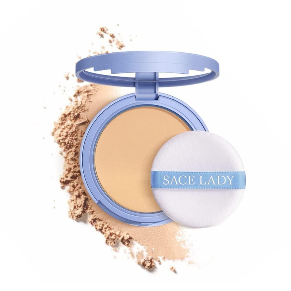 SACE LADY 2-teiliges Make-up-Set: Mattes Foundation & ölkontrollierendes Puder – wasserfestes, langanhaltendes Kosmetik-Set für makellosen Teint