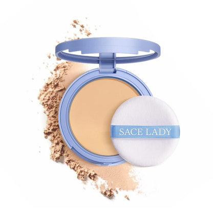 SACE LADY 2-teiliges Make-up-Set: Mattes Foundation & ölkontrollierendes Puder – wasserfestes, langanhaltendes Kosmetik-Set für makellosen Teint