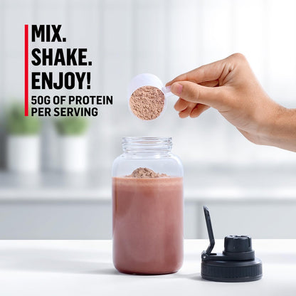 Muscle Milk Pro Series Protein Pulver, Knockout Chocolate, 2 Pfund, 11 Portionen, 50g Protein, 3g Zucker, 20 Vitamine & Mineralien, NSF für Sport zertifiziert