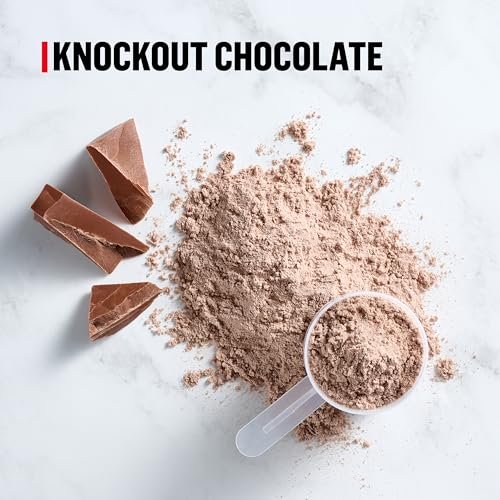 Muscle Milk Pro Series Protein Pulver, Knockout Chocolate, 2 Pfund, 11 Portionen, 50g Protein, 3g Zucker, 20 Vitamine & Mineralien, NSF für Sport zertifiziert
