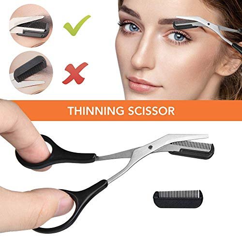 ZTRHYOO Augenbrauenrasierer, Augenbrauen-Kit, multifunktionales Peeling-Dermaplaning-Werkzeug, Gesichtsrasierer für Frauen, Augenbrauenpflegeset (11-in-1)