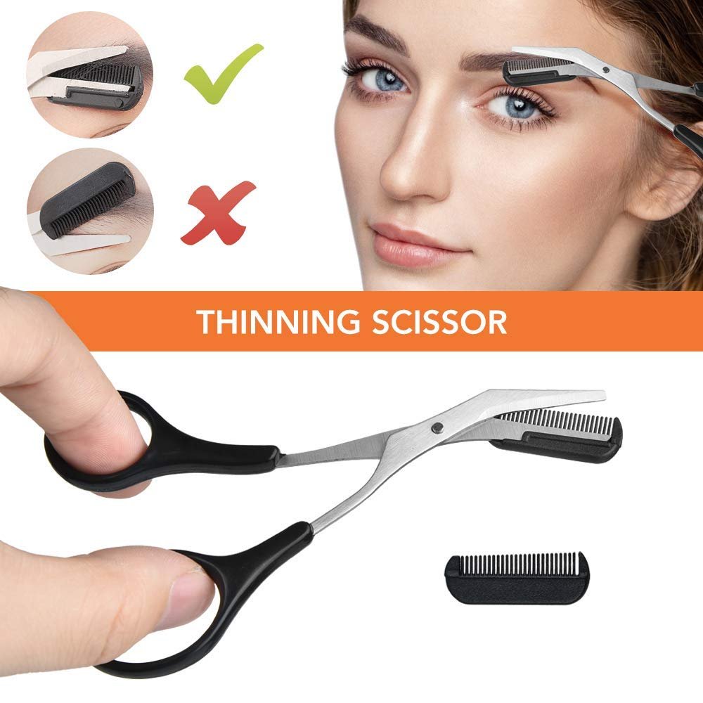 ZTRHYOO Augenbrauenrasierer, Augenbrauen-Kit, multifunktionales Peeling-Dermaplaning-Werkzeug, Gesichtsrasierer für Frauen, Augenbrauenpflegeset (11-in-1)