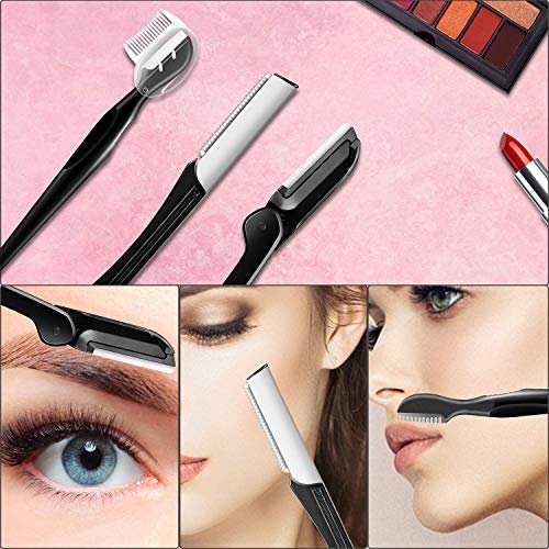 ZTRHYOO Augenbrauenrasierer, Augenbrauen-Kit, multifunktionales Peeling-Dermaplaning-Werkzeug, Gesichtsrasierer für Frauen, Augenbrauenpflegeset (11-in-1)