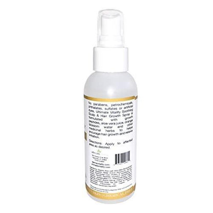 Beruhigendes Kopfhaut-Haarwuchsspray – Lindert trockene, juckende Kopfhaut – Haarausfallbehandlung für Frauen und Männer, Chemopatienten – 118 ml
