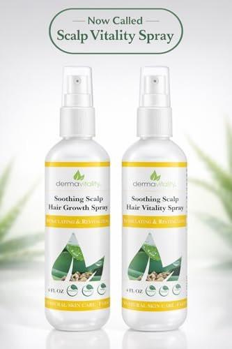 Beruhigendes Kopfhaut-Haarwuchsspray – Lindert trockene, juckende Kopfhaut – Haarausfallbehandlung für Frauen und Männer, Chemopatienten – 118 ml