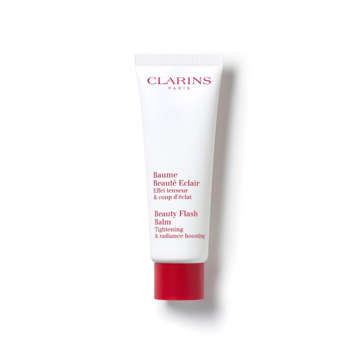 Clarins Beauty Flash Balm – 3-in-1 Feuchtigkeitsmaske, Make-up Primer & Radiance Booster für 10 Minuten | Feuchtigkeitsspendend, aufhellend, straffend | Nicht fettend, nicht komedogen