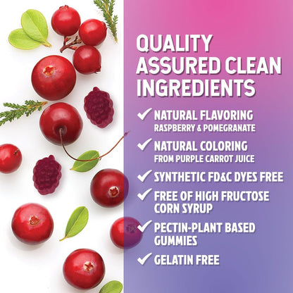 Nature's Nutrition Probiotika für Frauen Gummis mit Cranberry – 6 Premium-Stämme für pH-Gleichgewicht, Verdauungsgesundheit, vaginale & Immununterstützung, weibliche Probiotika-Gummis – 60 Gummis