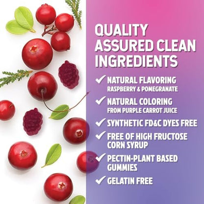 Nature's Nutrition Probiotika für Frauen Gummis mit Cranberry – 6 Premium-Stämme für pH-Gleichgewicht, Verdauungsgesundheit, vaginale & Immununterstützung, weibliche Probiotika-Gummis – 60 Gummis