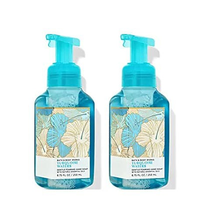 Bath & Body Works Türkisblaue Wellen milder Schaumhandseife 8,75 Unzen 2er-Pack