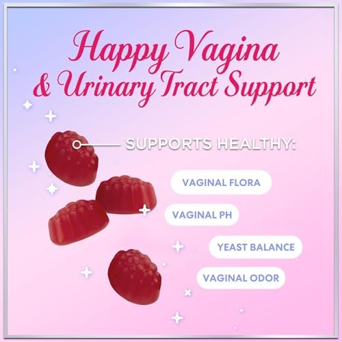 Probiotika für Frauen Gummibärchen mit Cranberry – 6 Premium-Stämme für pH-Balance – Frauenprobiotika für Verdauungs-, Vaginal- und Immununterstützung – 60 Gummibärchen