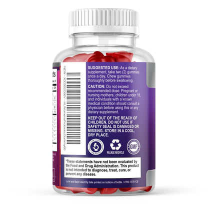 Probiotika für Frauen Gummibärchen mit Cranberry – 6 Premium-Stämme für pH-Balance – Frauenprobiotika für Verdauungs-, Vaginal- und Immununterstützung – 60 Gummibärchen