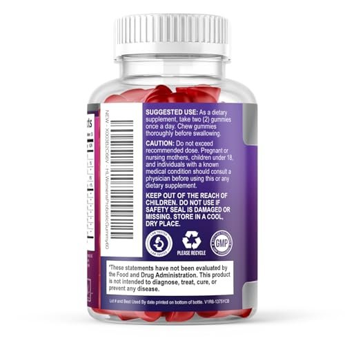 Probiotika für Frauen Gummibärchen mit Cranberry – 6 Premium-Stämme für pH-Balance – Frauenprobiotika für Verdauungs-, Vaginal- und Immununterstützung – 60 Gummibärchen