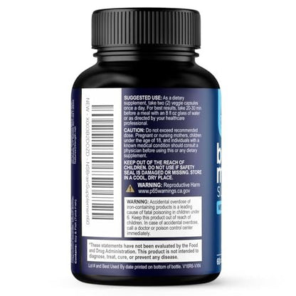 Gehirn Gedächtnis Ergänzung Kapseln - 3X Stärke Nootropika für Konzentration, Klarheit & Fokus Unterstützung - Gehirn Gesundheit Kognitive Vitamine mit Bacopa, Phosphatidylserin & DMAE, Gehirn Booster - 60 Kapseln