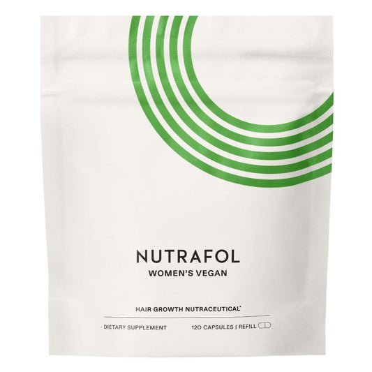 Nutrafol Women's Haarwachstums-Supplement, für Frauen 18-44 Jahre, klinisch getestet für sichtbar dichteres, stärkeres Haar, 100% vegane Inhaltsstoffe, dermatologisch empfohlen - 1 Monatsvorrat, 1 Beutel