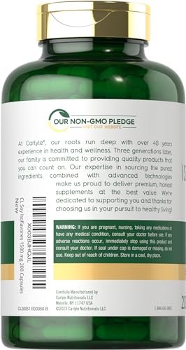 Carlyle Soja-Isoflavone Nahrungsergänzung | 200 Kapseln | Nicht-GVO und glutenfreie Formel für Männer und Frauen