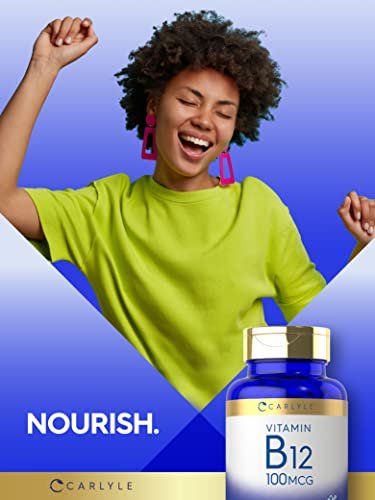 Carlyle Vitamin B12 100mcg – 200 Tabletten | Essentielles Vitamin B12 Präparat | Vegan, Nicht-GVO & Glutenfrei