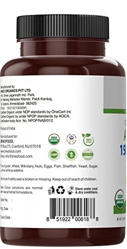 Brieofood Bio Amla 1500mg, 45 Portionen, Vegetarisch, Glutenfrei, 90 Vegetarische Tabletten