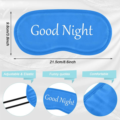 Eurzom 20 Stücke lustige Schlafmasken im Set mit verstellbarem Band – Schlafbrillen für Nacht, Spa, Frauen, Männer, Erwachsene, Pyjama-Party-Geschenke (Bunte Farben)
