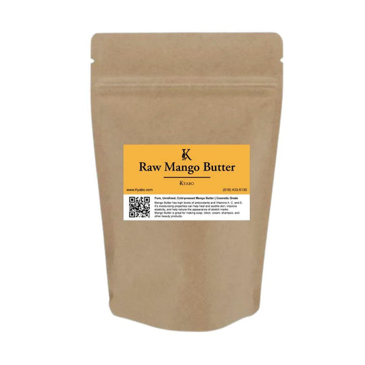 Kyabo 100% Reine Mangobutter, Roh, Bio & Unraffiniert, Chemiefrei, Natürliche Hautfeuchtigkeitscreme, Ideal für DIY Körperbutter, Lippenbalsam, Sonnencreme-Seifen & Lotionen (2,27 kg)