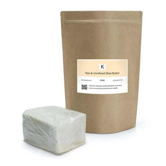 Kyabo Pure African Weiße Sheabutter 5 Pfund – 100% Natürlich, Roh, Bio, Unraffiniert, Premium-Qualität aus Ghana